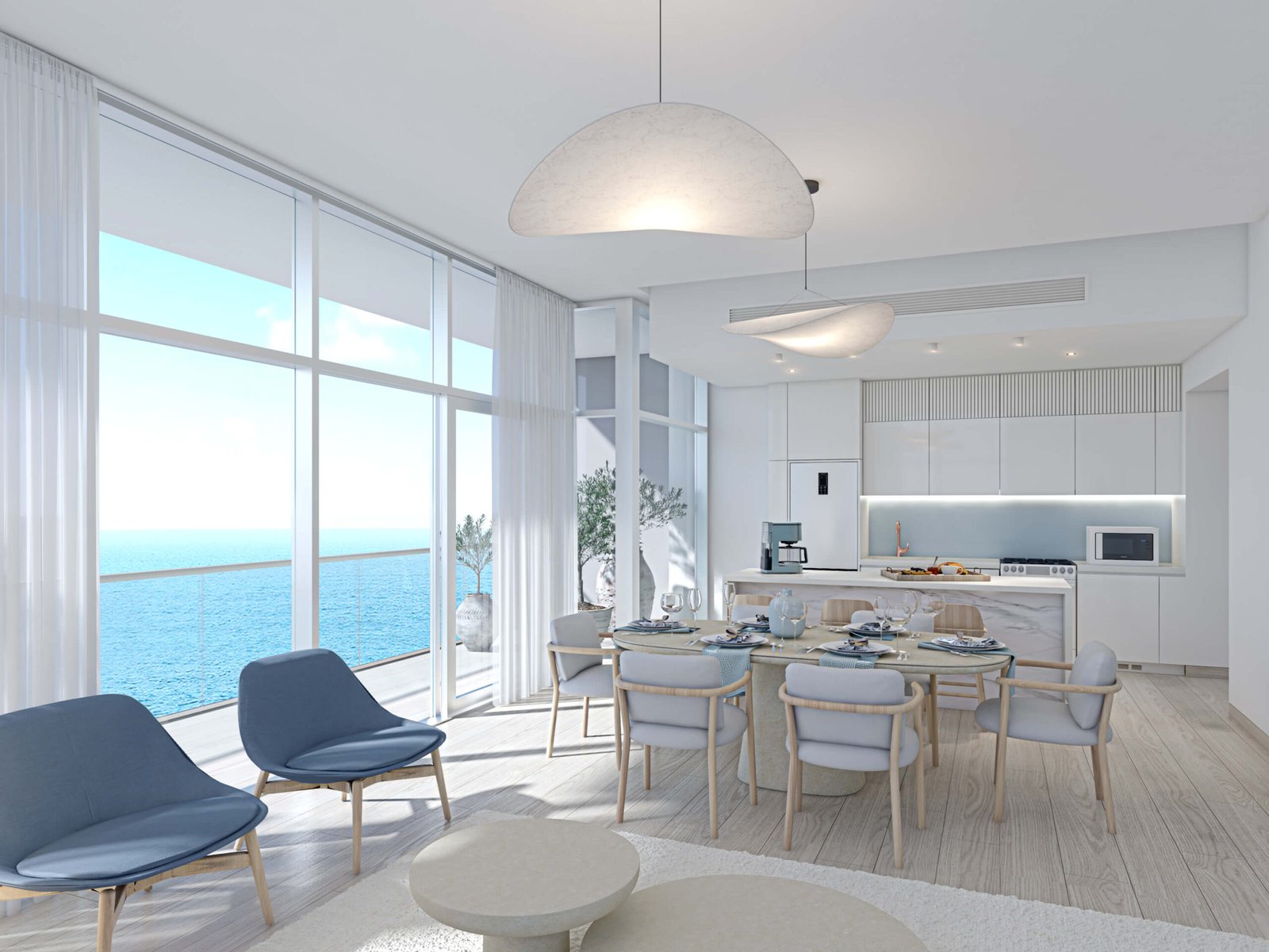 Apartment units- 2BR kitchen area